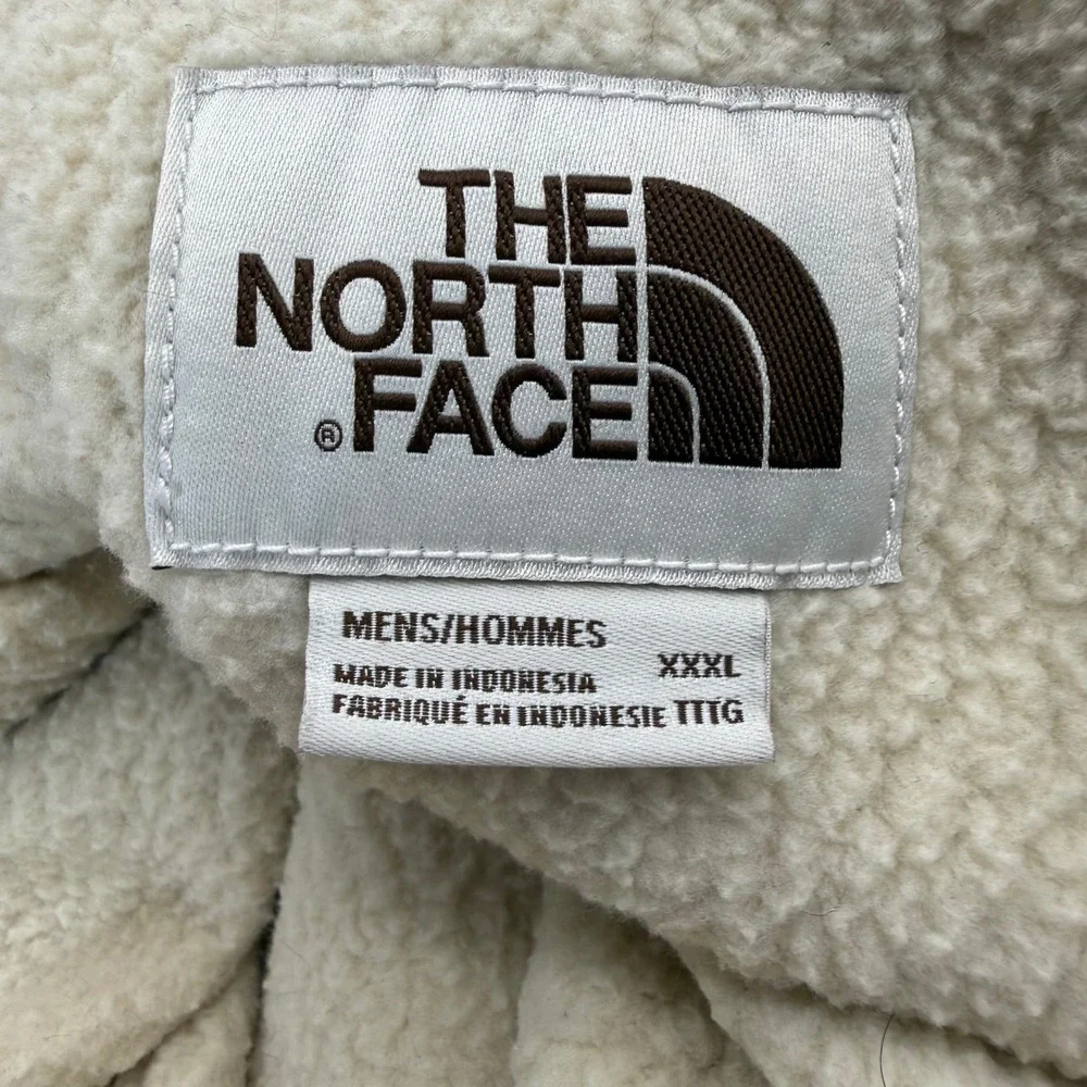 The North Face Flannel Shirt Jacket Mens 3XL Red Fort Point Plaid Sherpa NF0A4QP